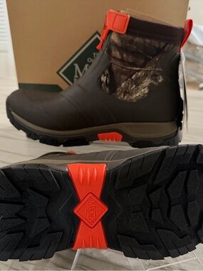 Men's Ankle Waterproof Hunt Boot - Brown with Orange